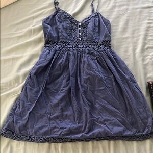 Lace Trim short dress w/ side pockets